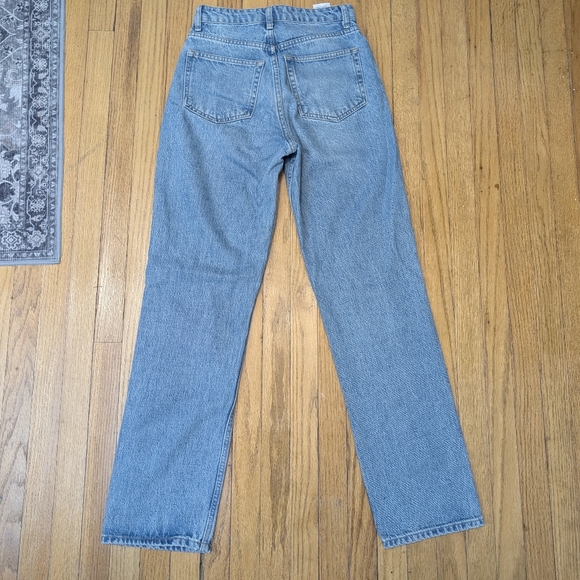 SOLD - Reformation Light Blue Straight Leg Jeans - Picture 3 of 9